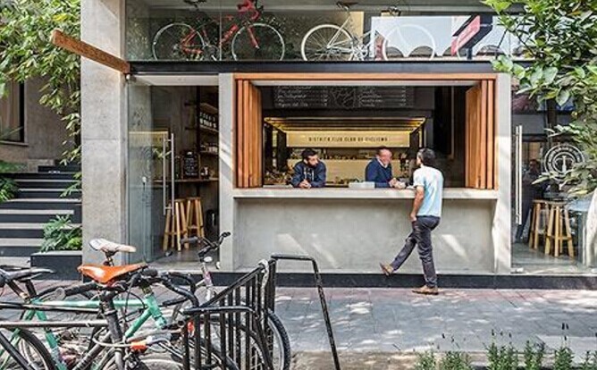 这家咖啡馆成了自行车爱好者的福音